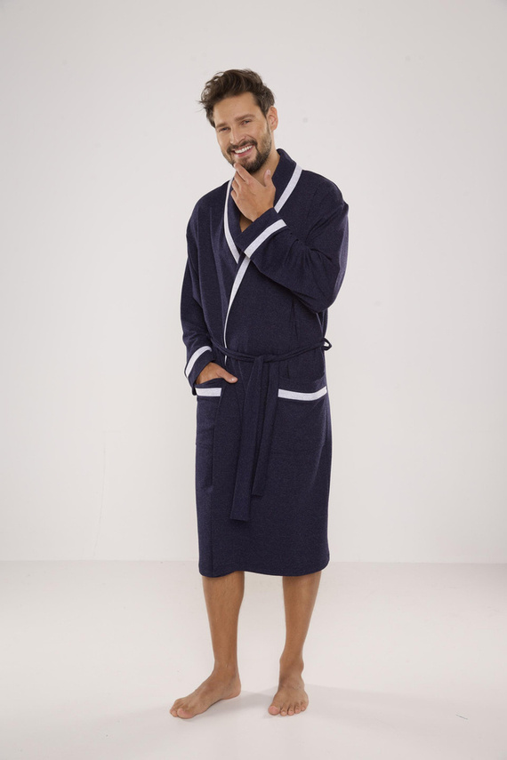 564 Bruno szlafrok męski De Lafense - jeans