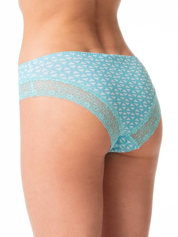 LPB 990 A'2 Figi damskie brazyliany 2-pak Key- turkusowy zielony