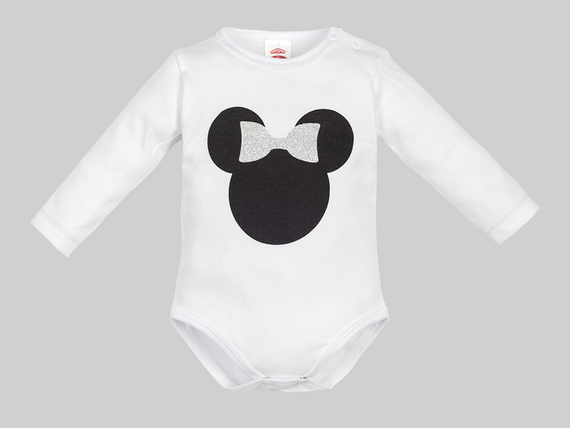 Body z długim rękawem "MIKI" Makoma biały