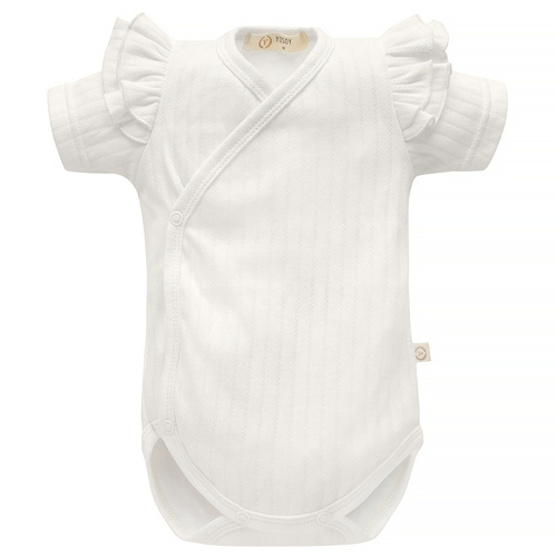 Ażur Body z falbankami krótki rękaw Yosoy