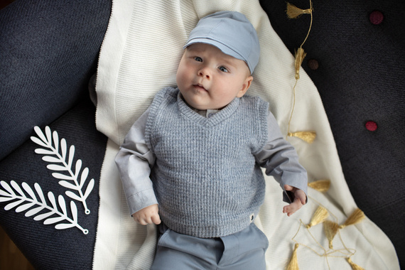 Charlie Czapka chłopięca z daszkiem Pinokio - niebieski