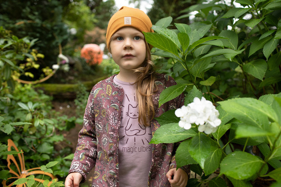 Magic Vibes Czapka niemowlęca z naszywką - żółty