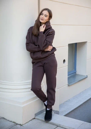 Randi Dresowy komplet damski Dkaren - czekoladowy