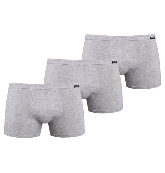 801-3 Levi Bokserki męskie 3- PAK Teyli - szare