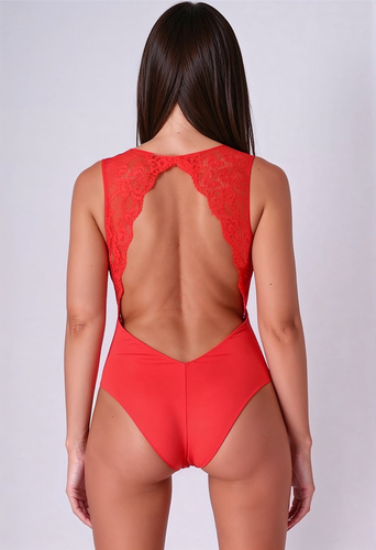 Evalie Body Red Passion czerwony – eleganckie body damskie
