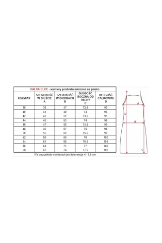 86553 Cloe Koszula nocna z koronką Mewa biały 