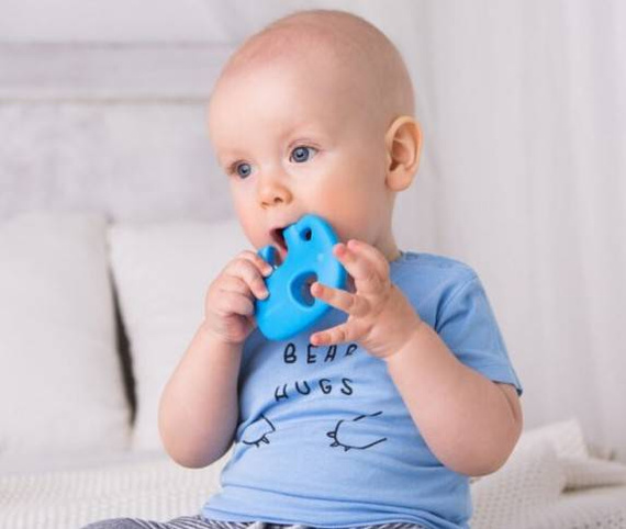 DUMGG58497 Słonik gryzak Dumel niebieski 