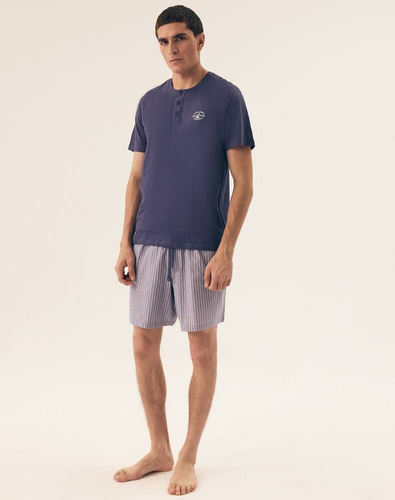 42789 Octave Piżama Męska Henderson - granatowy