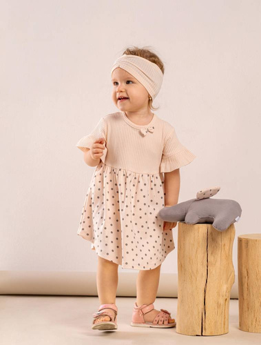 192167 Sukienka bawełniana "Sara" Nicol - jasny łosoś