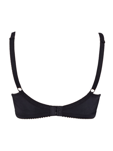 Donna 1962 Biustonosz miękki na fiszbinach z mikrofibry, bawełna, czarny
