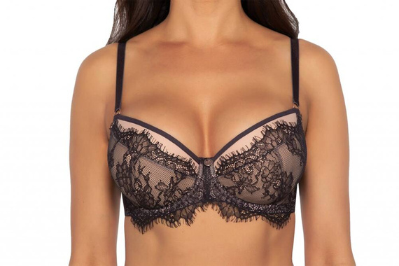 2007 Biustonosz push-up Ava - czarny