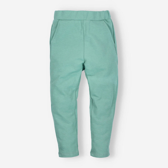 ILC-0018/JZI Spodnie dresowe dla dziewczynki I Love Colors - zielony