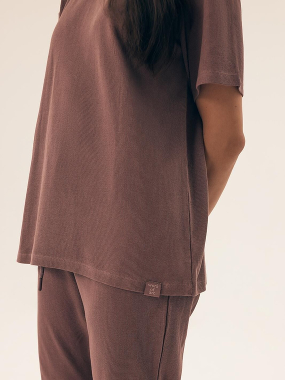 43349 Nilsa Piżama Damska Henderson - brązowy