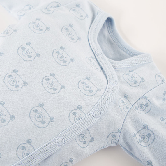 Big Bear Body rozpinane z długim rękawem Eevi - niebieski