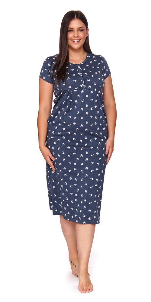 4119 Koszula Nocna ciążowa i do karmienia Doctor Nap - deep blue