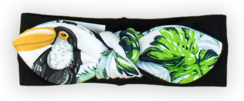 186065 Opaska z węzełkiem "Tukan" Nicol - czarny