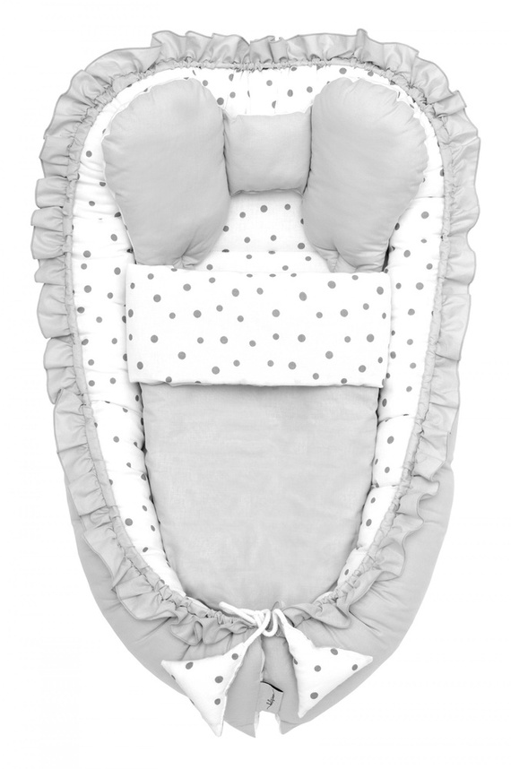 Confetti Kokon bawełniany z kołderką Belisima  - szary