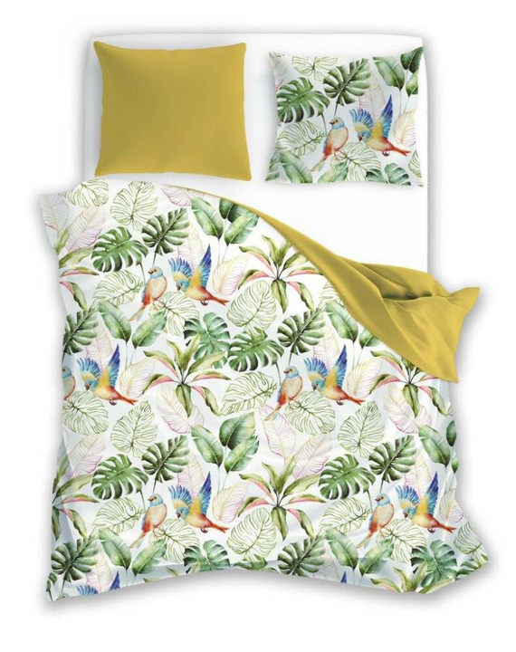 Letni Sen 002 Pościel Liście Monstery Faro szary