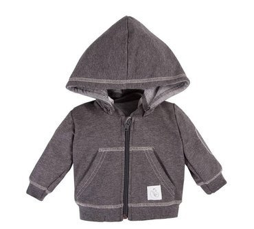 UNIQUE Rozpinana Bluza z kapturem Ewa Klucze- grafit