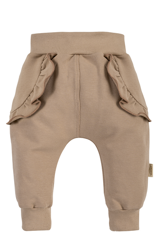 11196LGR "Girl Latte" Dres niemowlęcy Makoma brązowy