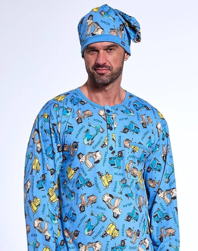 110/32 Koszula męska Cornette granatowy 