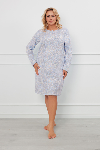 Jowita koszula nocna, długi rękaw Italian Fashion