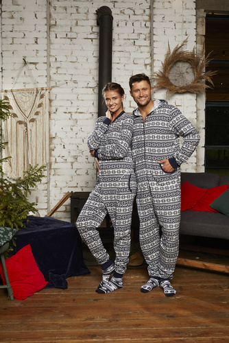 Alaska Kombinezon męski Italian Fashion - granat