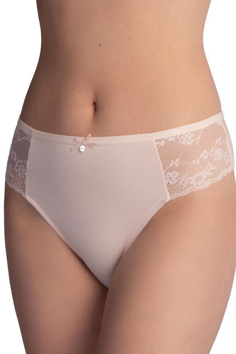Figi damskie Lama L-VIS 1599 wiskozowe bikini z koronką 2-pak