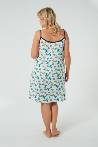 Picos koszula nocna, wąskie ramiączko Italian Fashion - druk 