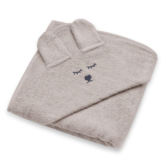 Ręcznik bambusowy z uszami Yosoy - beżowy