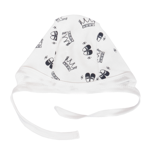 WP404 "Korona" Wyprawka niemowlęca Mamatti biało-czarne