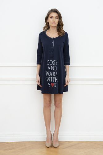 Balsam Koszula ciążowa i do karmienia. 3/4rękaw Italia Fashion - granat