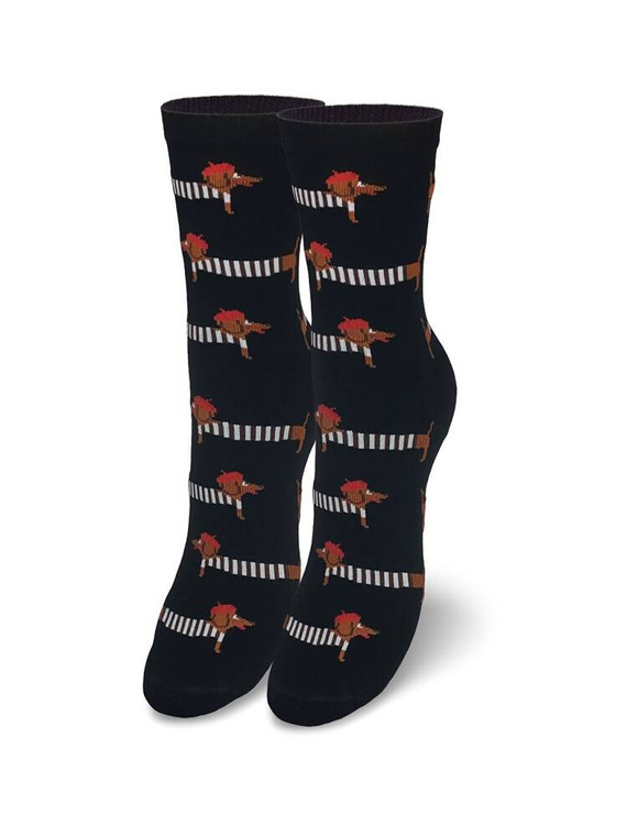 0200-141 Jamniki Skarpety damskie Milena - czarny