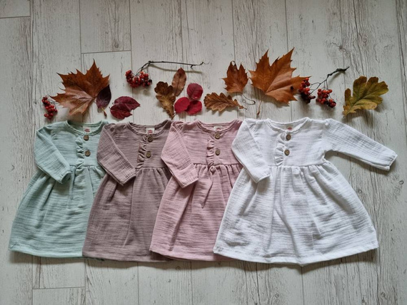 40235T "Just Muslin" Sukienka muślinowa Makoma turkusowy 