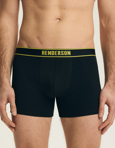 Bee Henderson 44556 czarne– bokserki męskie 93% bawełna 2-pak