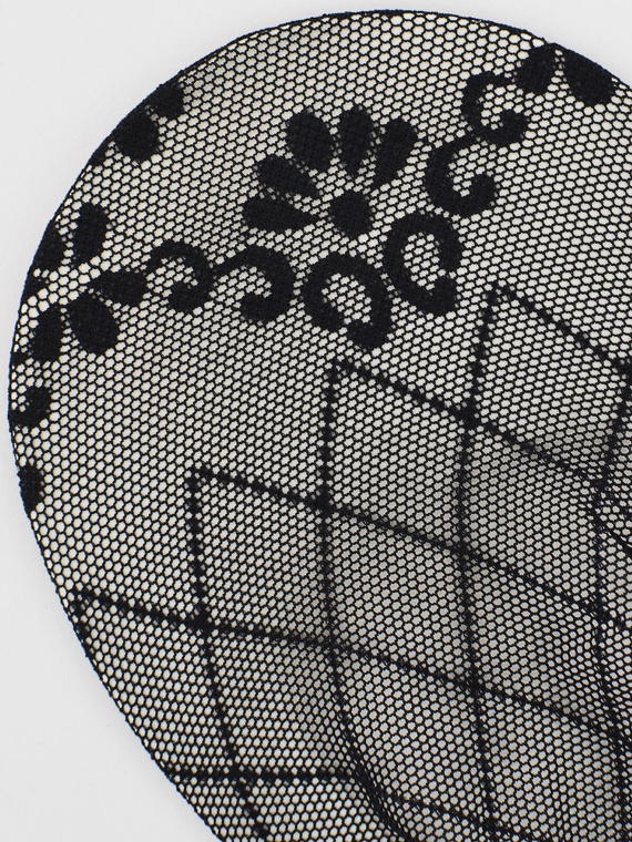 Skarpetki koronkowe SN034 Noviti bawełniana podeszwa komfort czarne