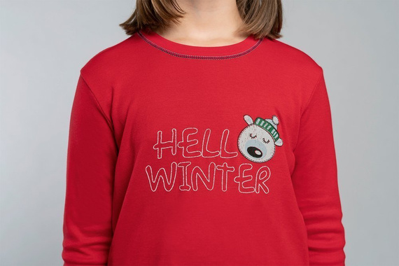 Czoka Piżama dziewczęca Italian Fashion- czerwony