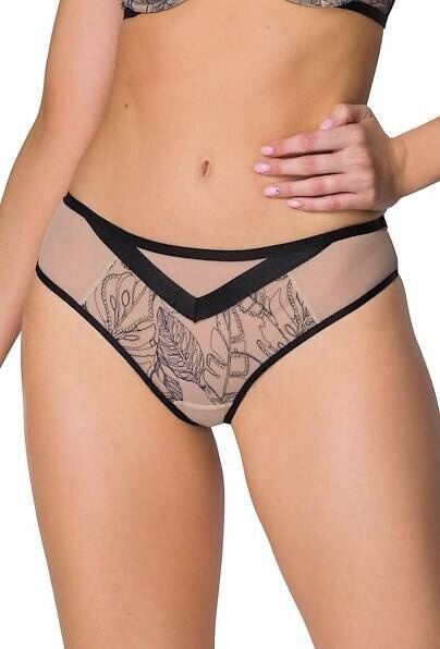 F-3900/5 Xanthe Figi damskie Mat - beżowy czarny