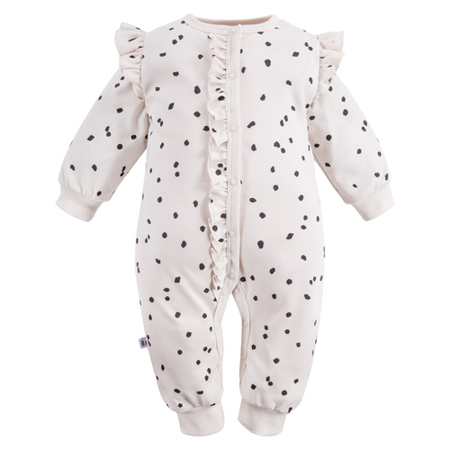 Dogs & Spots Pajac  bez stópek Eevi - biały