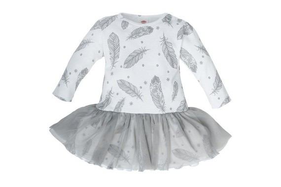 40222 "WHITE ANGELO" Sukienka z tiulem Makoma 