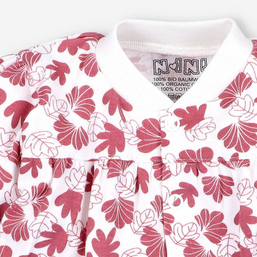 ABN-4148/LIS Wesoła Panda Kaftanik niemowlęcy z bawełny organicznej Nini druk