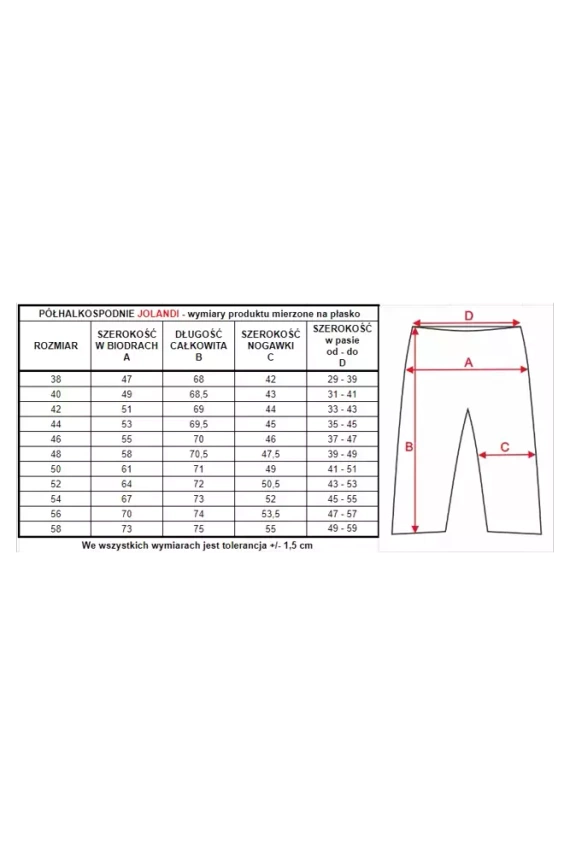 86558 Jolandi półhalkospodnie damskie Mewa czarny 
