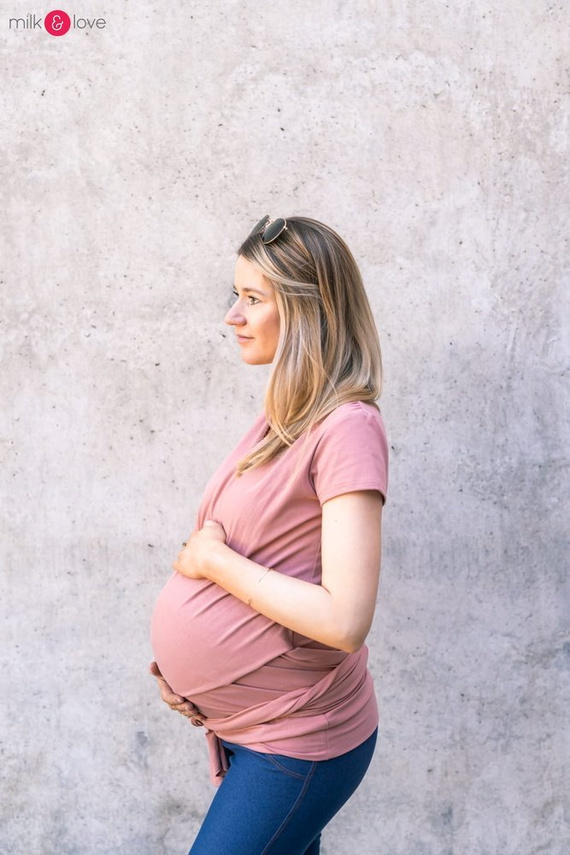 Bluzka do kangurowania milk and love dla mamy Milk&Love błękitny
