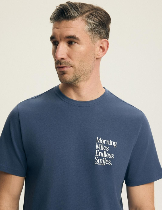 Henderson 44605 Play piżama męska bawełna krótki rękaw komfort granatowa