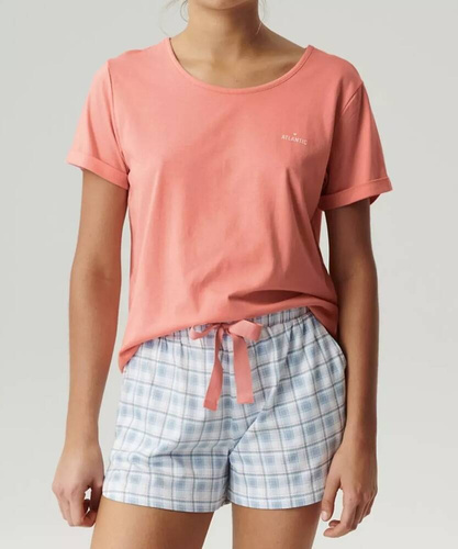 NLP-497 Piżama Damska Atlantic-koralowy