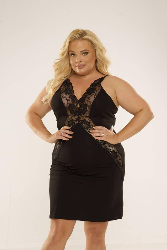 879 Agnes Koszula nocna Forex - czarny