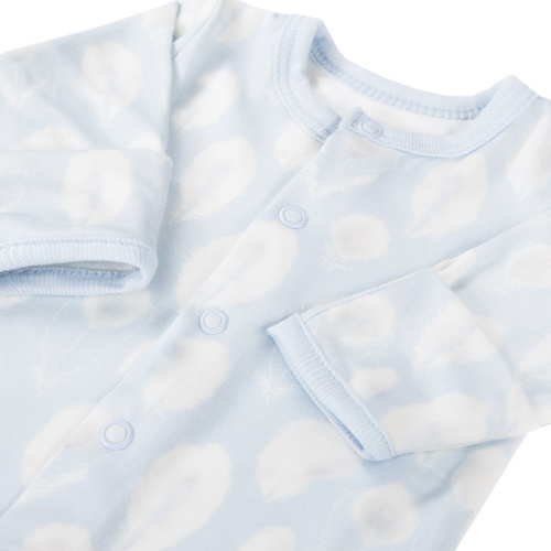 Bamboo Rozpinane Body z długim rękawem Ewa Klucze- niebieski