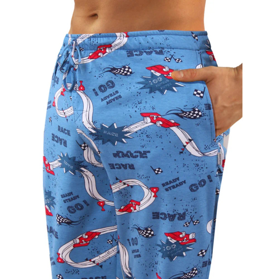 2660/10 Piżama Męska długi rękaw i spodnie Sesto Senso - granat