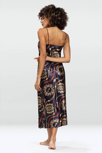 Halka satynowa długa koszulka damska DKaren - DK-HI 14