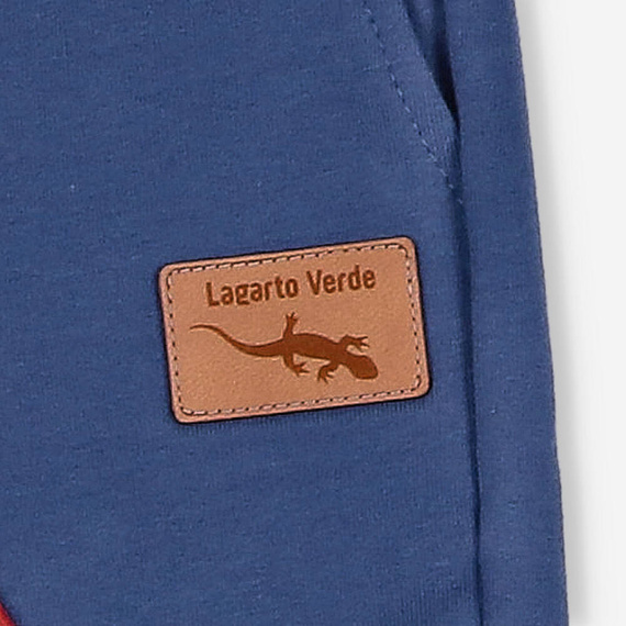 KAR-0032/NIE Spodnie dresowe dla chłopca Lagarto Verde - niebieski